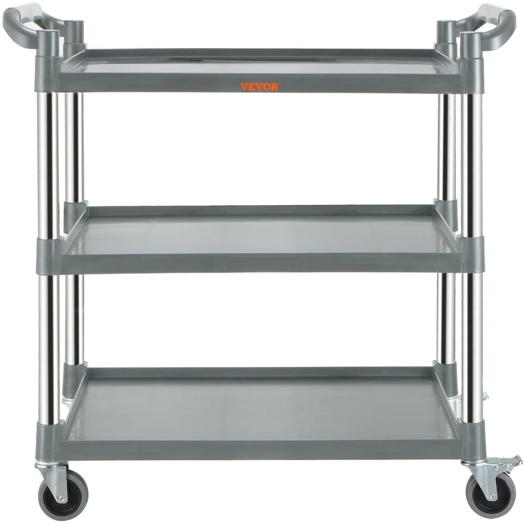 3-Tier Utility Service Cart with Wheels 220lbs Capacity X575696