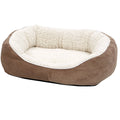 Ultra-Soft Fleece Dog & Cat Bed, Small, Brown O71593