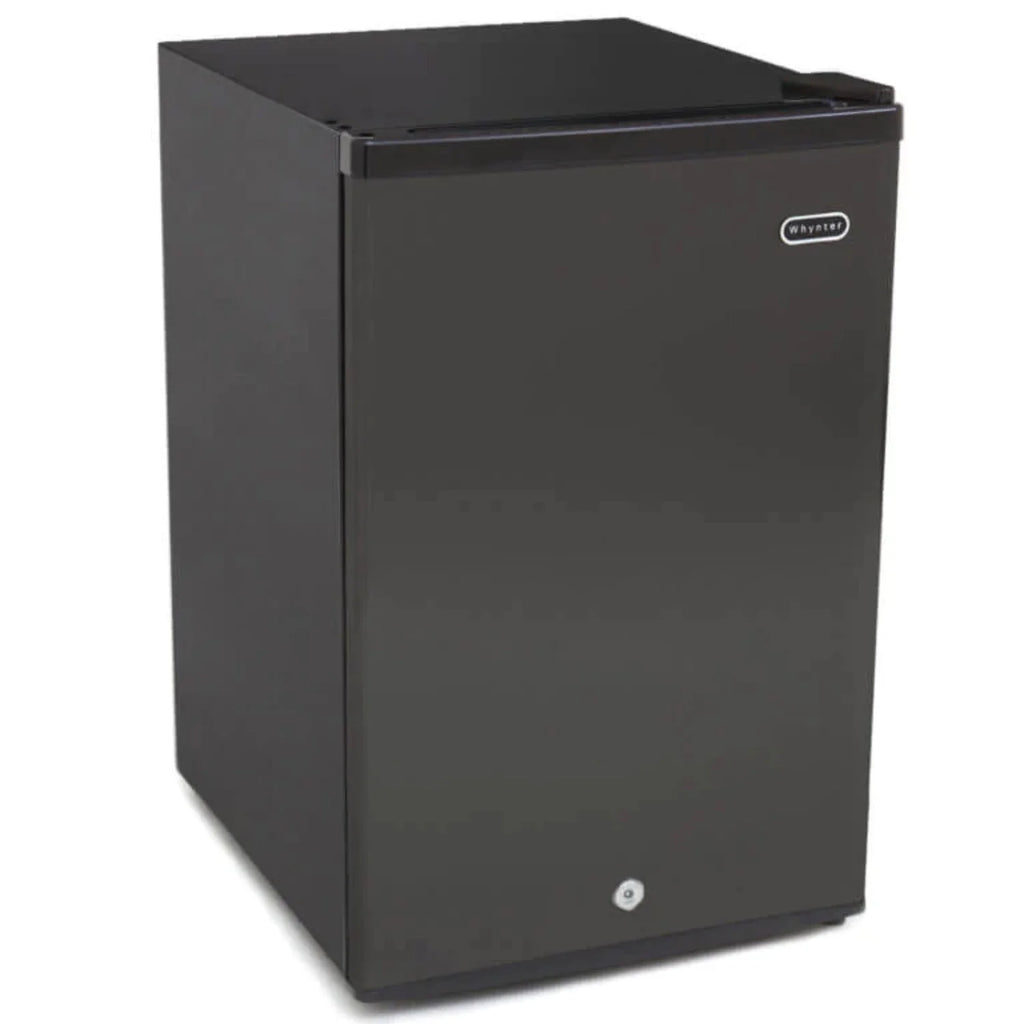 Black 3.0 cu. ft. Upright Freezer with Lock R693