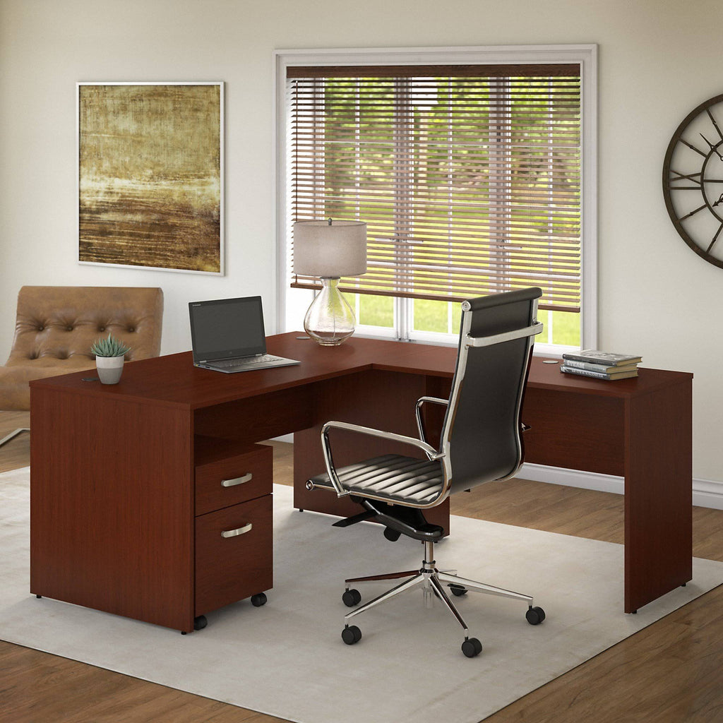 L Shaped Desk with Mobile File Cabinet O144319
