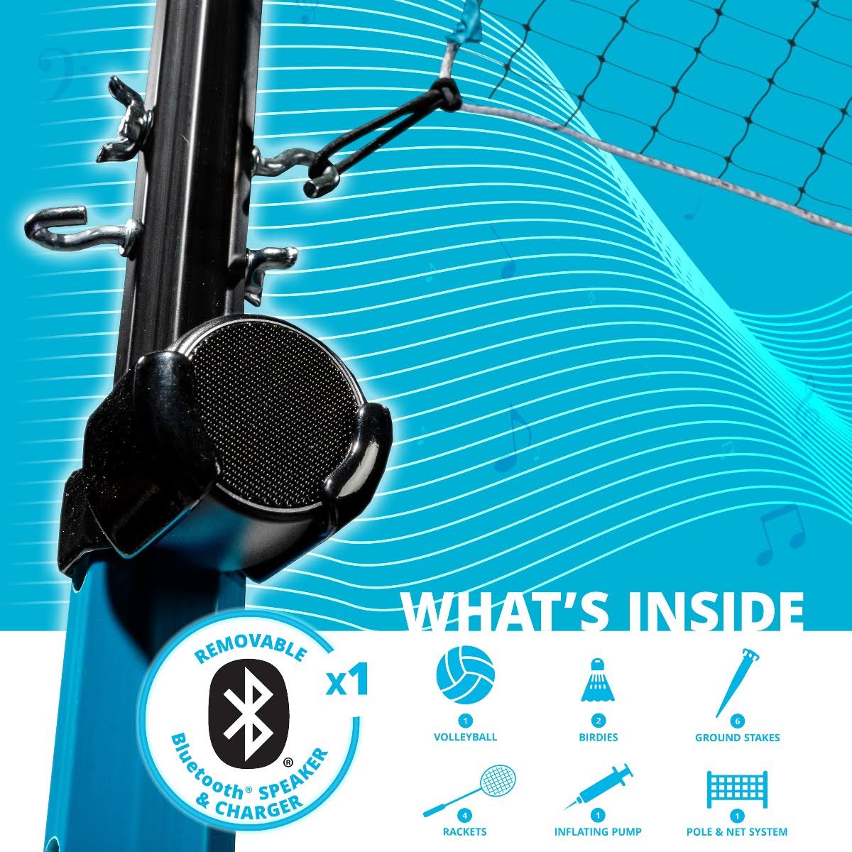 Bluetooth Volleyball/Badminton Combo Set S91227