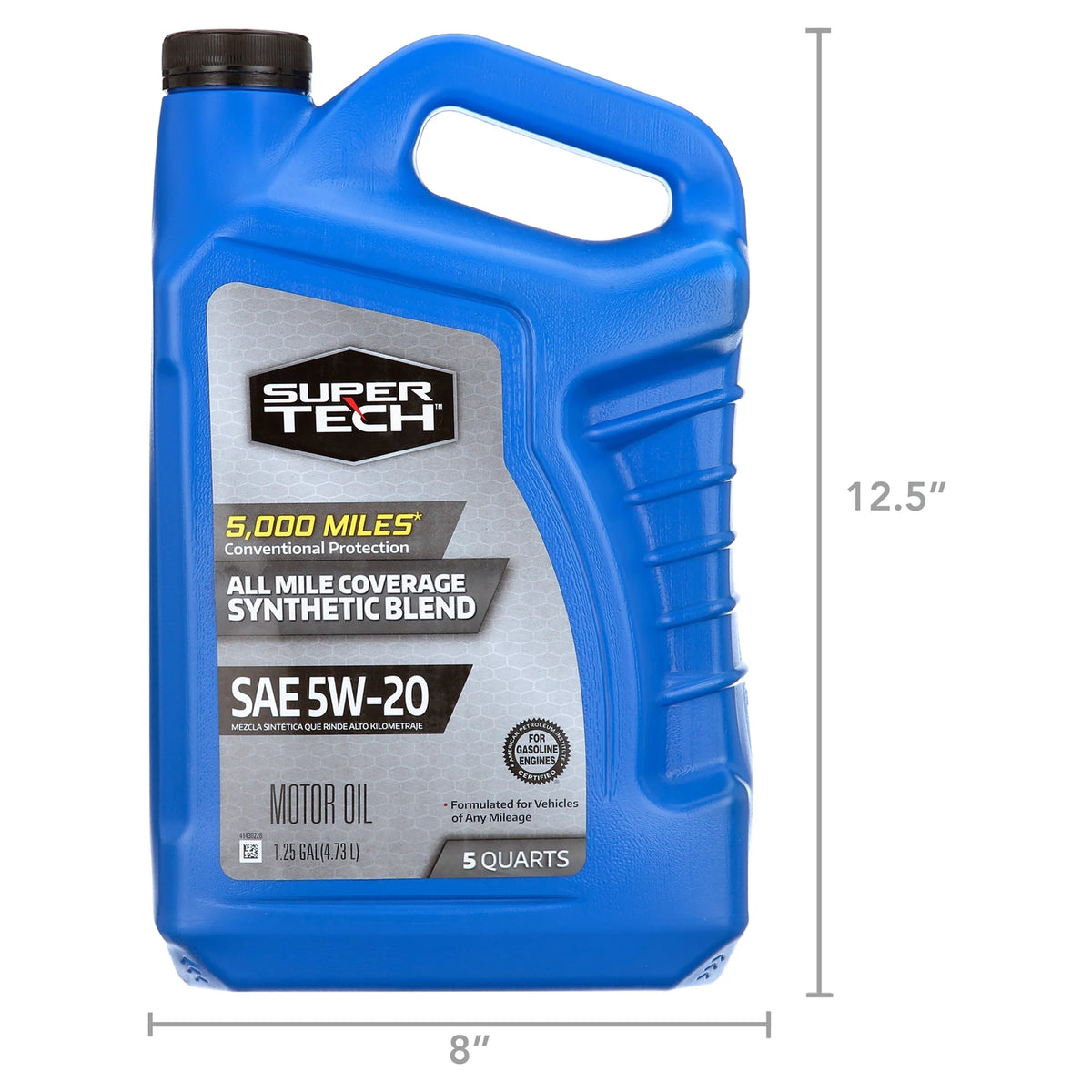 Synthetic Blend Motor Oil SAE 5W-20, 5 Quarts H3014