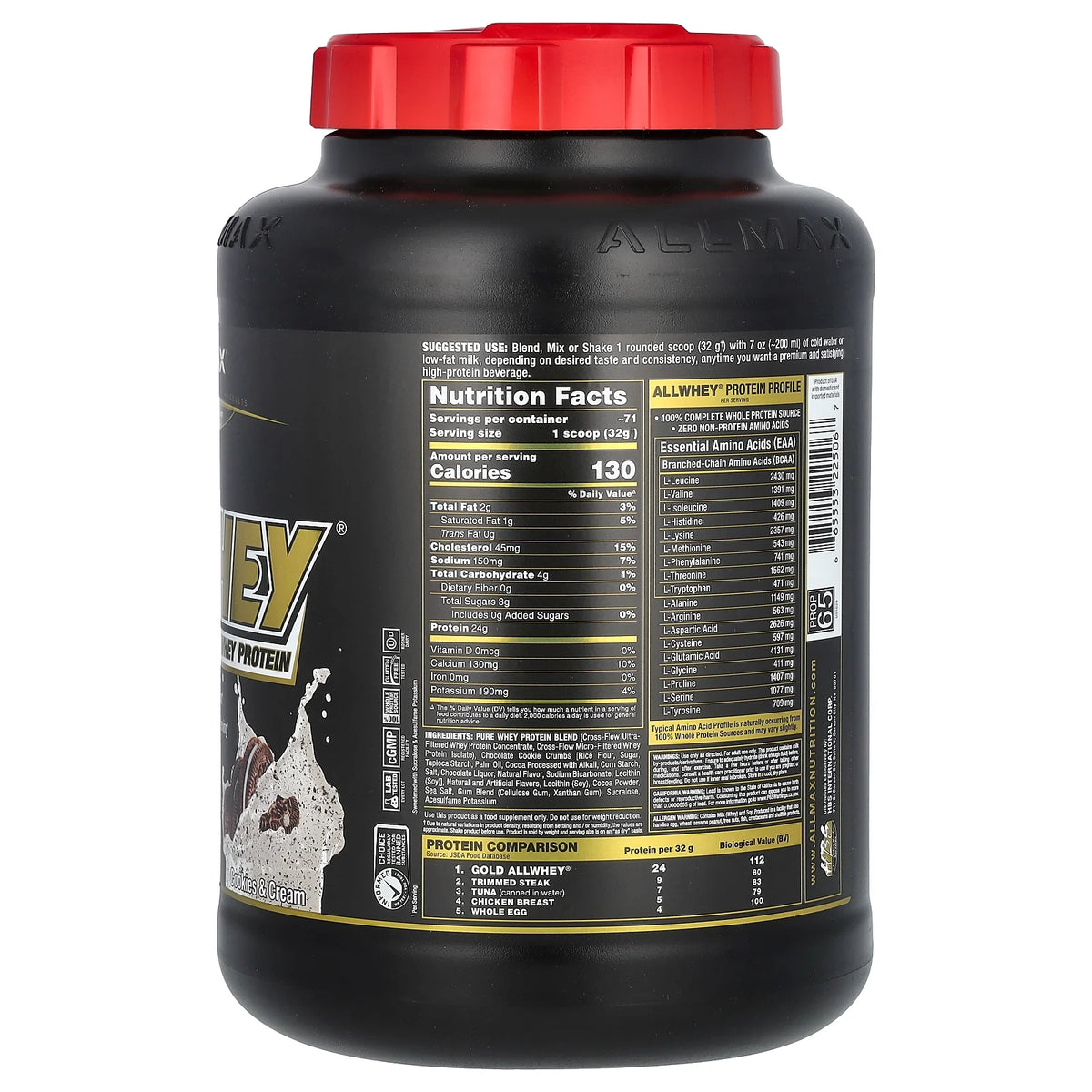 Whey Protein Cookies & Cream 5 lbs R928904