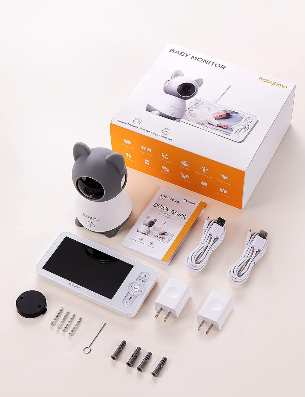 Video Baby Monitor with 1080P Pan/Tilt Camera G2502