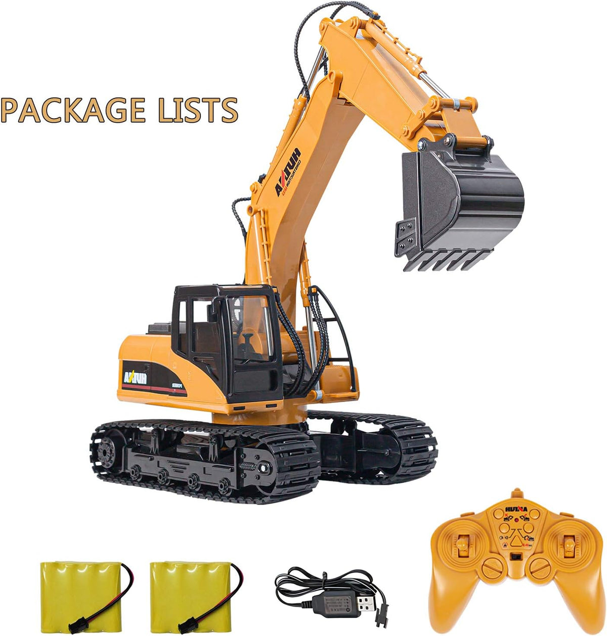 Remote Control Excavator Toy 1/14 Scale 15 Channel RC Excavator A828