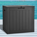 30 Gallon Black Waterproof Resin Outdoor Storage Chest B153