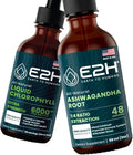 Liquid Chlorophyll and Ashwagandha Liquid Drops 2 Fl Oz O1826