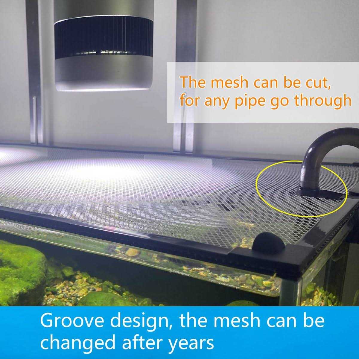 Magnetic fish tank lid protective net 94X46cm V50384