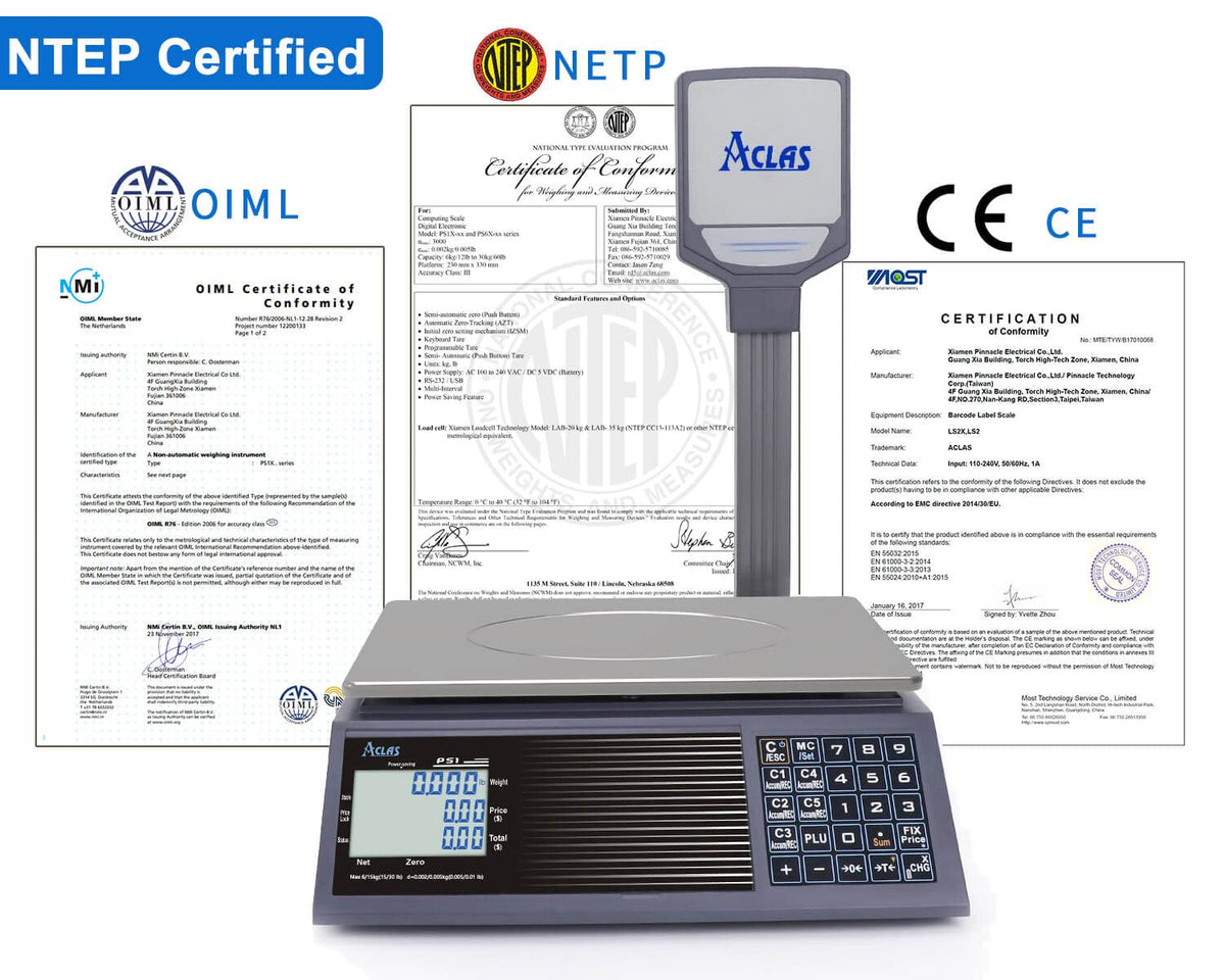 Price Computing Scale 30lb 0.01lb LCD Dual Screen Displays O6234