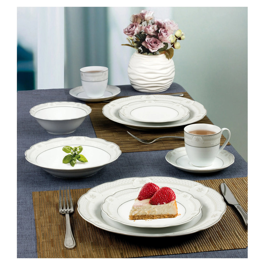 57 Piece Porcelain Dinnerware Set B4856