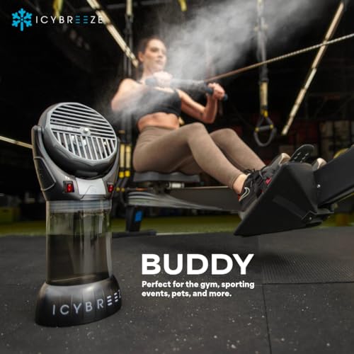 Portable Misting Fan with 10,000 mAH Battery and 1.5-Liter Water Tank M19483