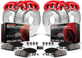 Front and Rear Brake Caliper Kit with Brake Rotors, Brake Pads, Brake Calipers Y74520