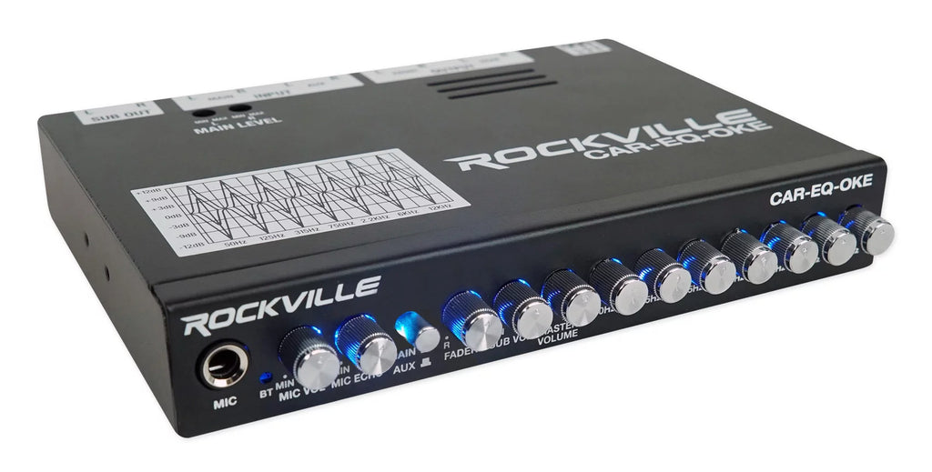 7 Band Car Audio Equalizer with Bluetooth and Mic Input D178