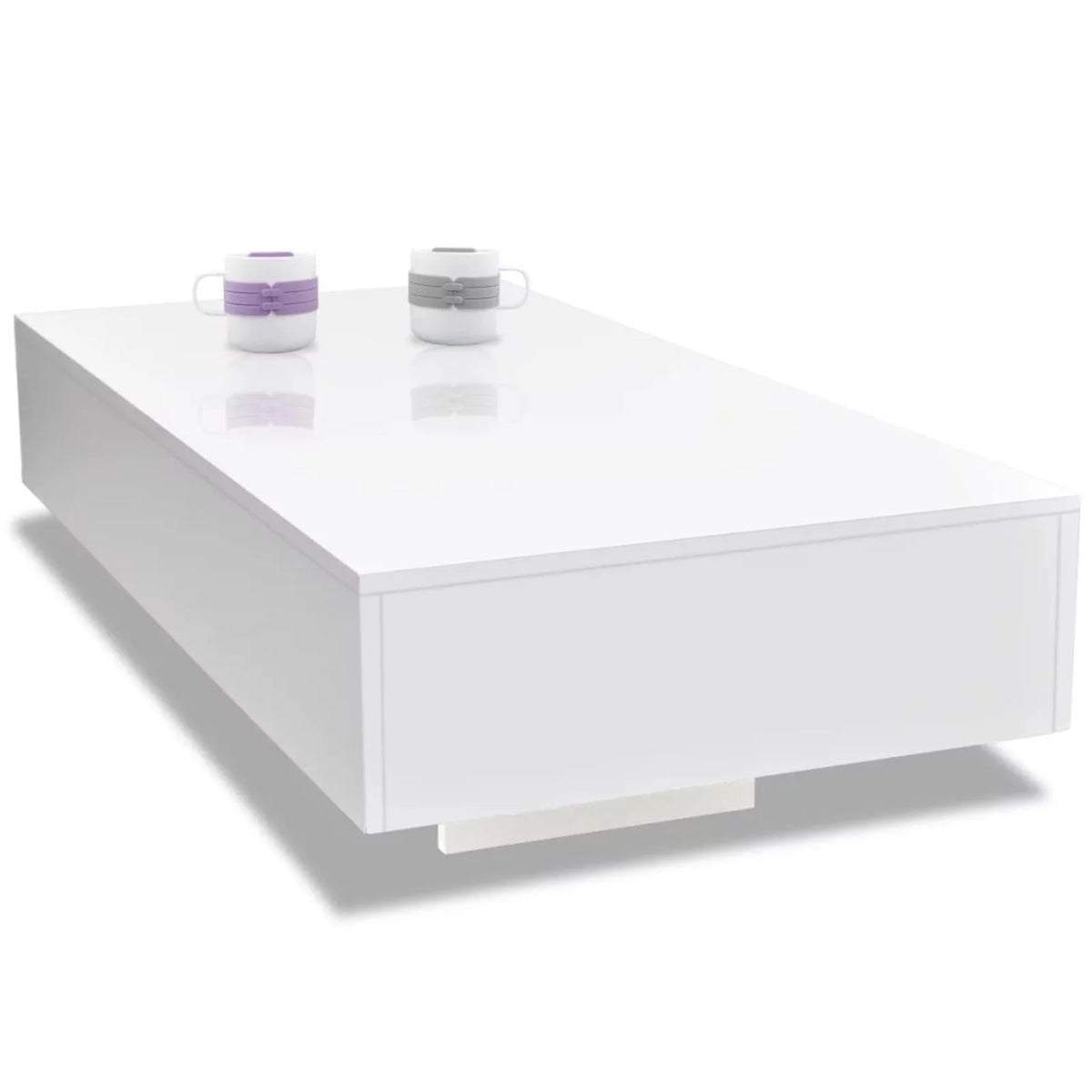 High Gloss White Coffee Table W5452