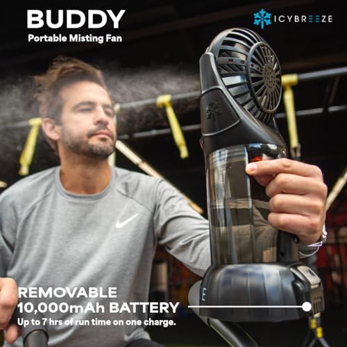 Portable Misting Fan with 10,000 mAH Battery and 1.5-Liter Water Tank M19483