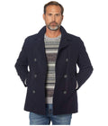Men's Classic Double Breasted Peacoat I51617