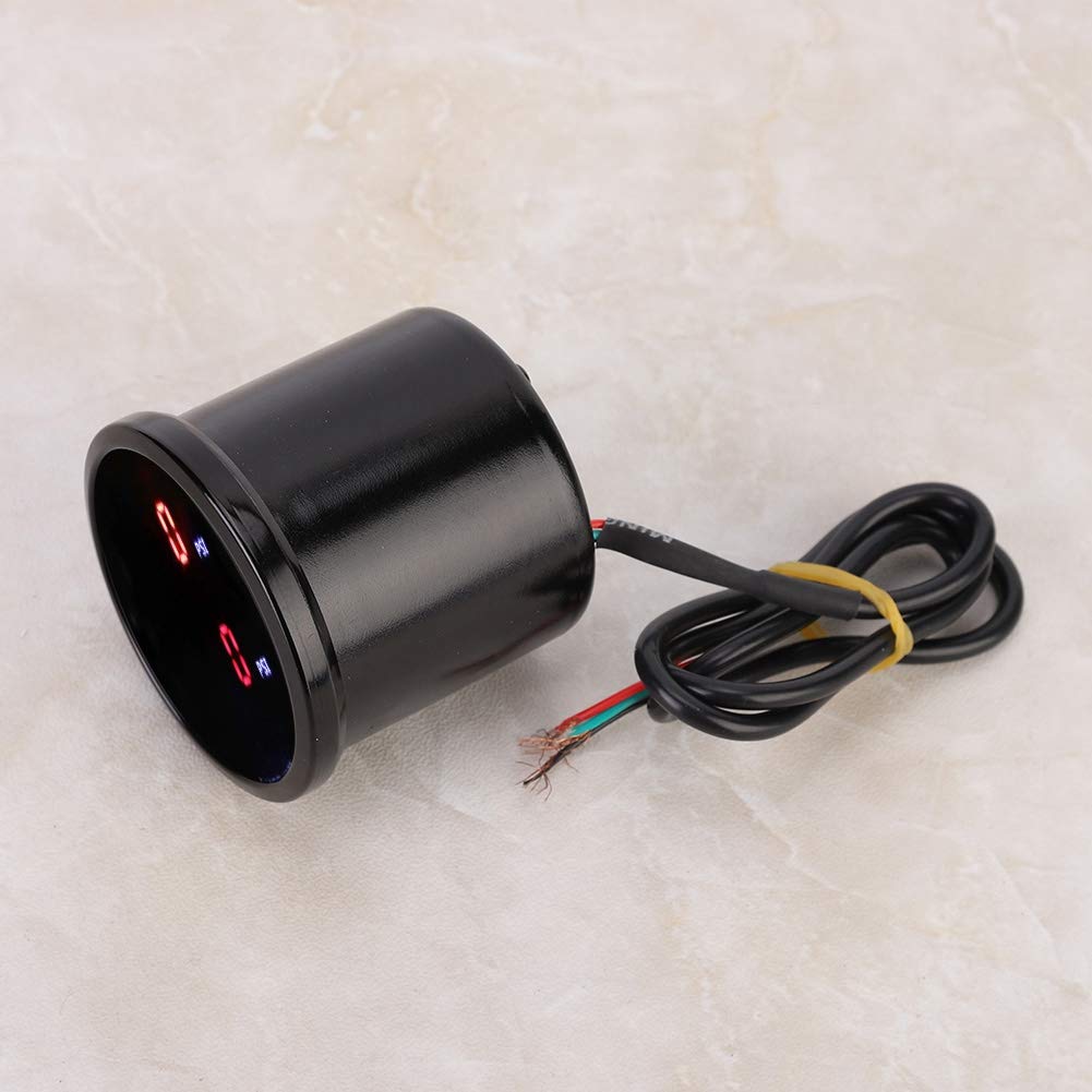 2in 52mm DC 12V Car Air Pressure Gauge LED Digital Display Sensor Kit T534