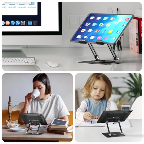 White Adjustable Aluminum Tablet Stand H2362