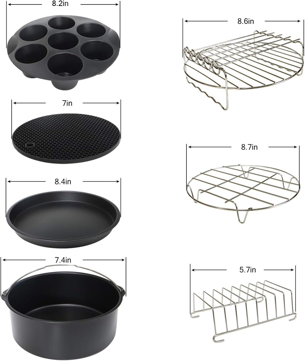 8Pcs Air Fryer Accessories D38175