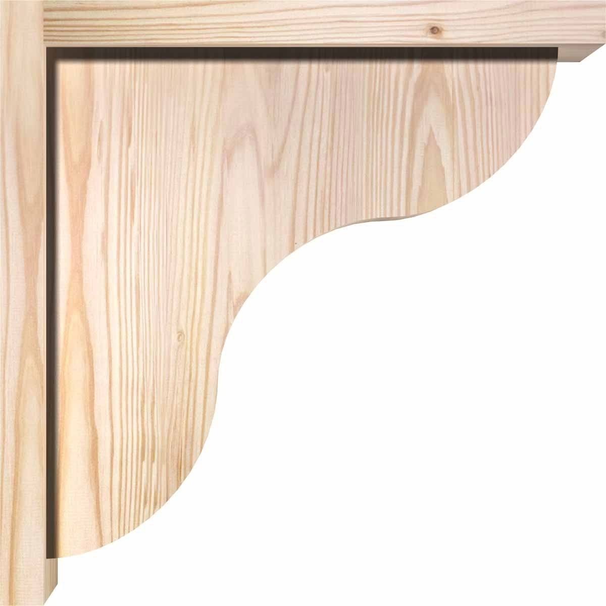 Carmel Smooth Corbel with Backplate, Douglas Fir C597866