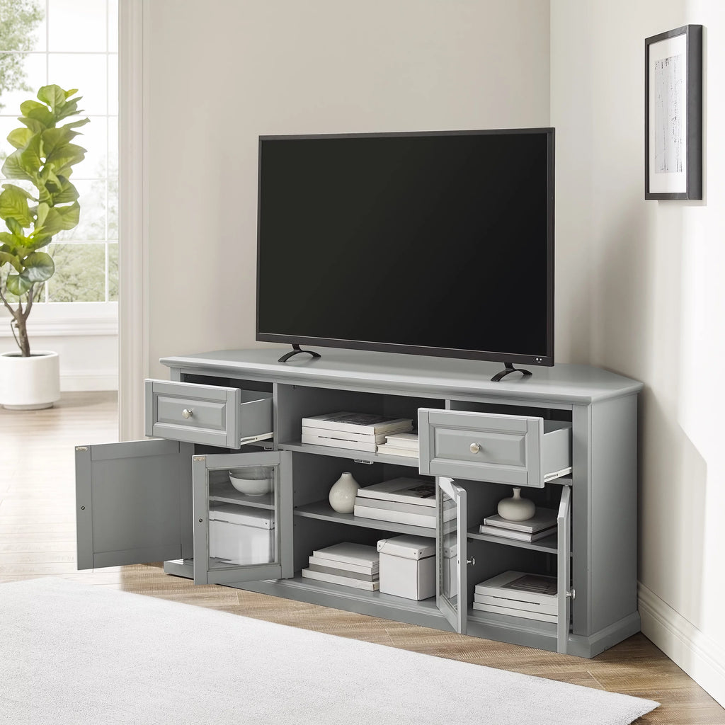 Gray Wood TV Stand R5907