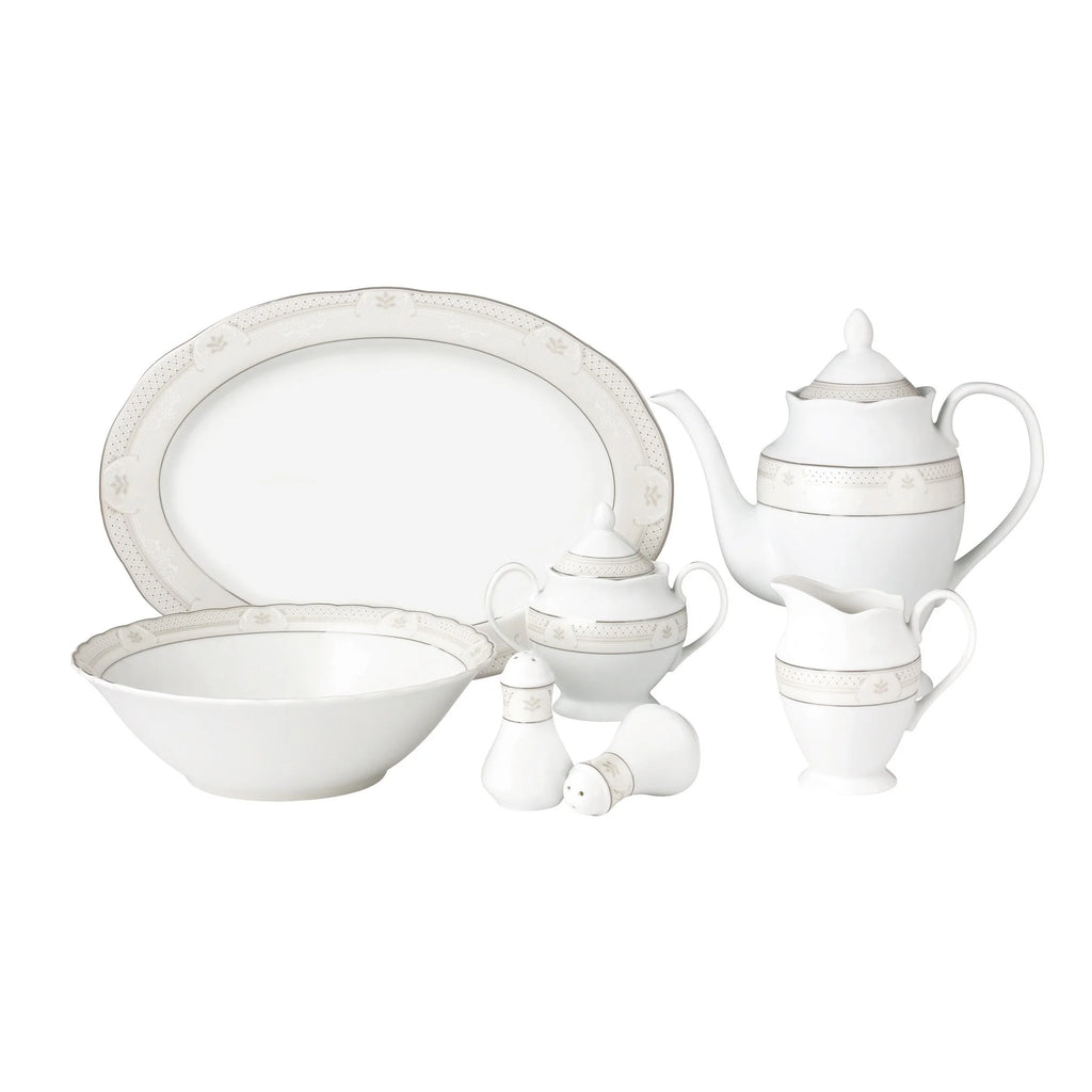 57 Piece Porcelain Dinnerware Set B4856