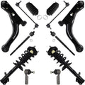 12pc Front Struts Lower Control Arm with Ball Joint Tie Rod Sway Bar Set D30649