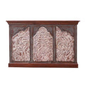 Handcrafted 2-Tone Mango Wood 3-door Sideboard Cabinet B79387