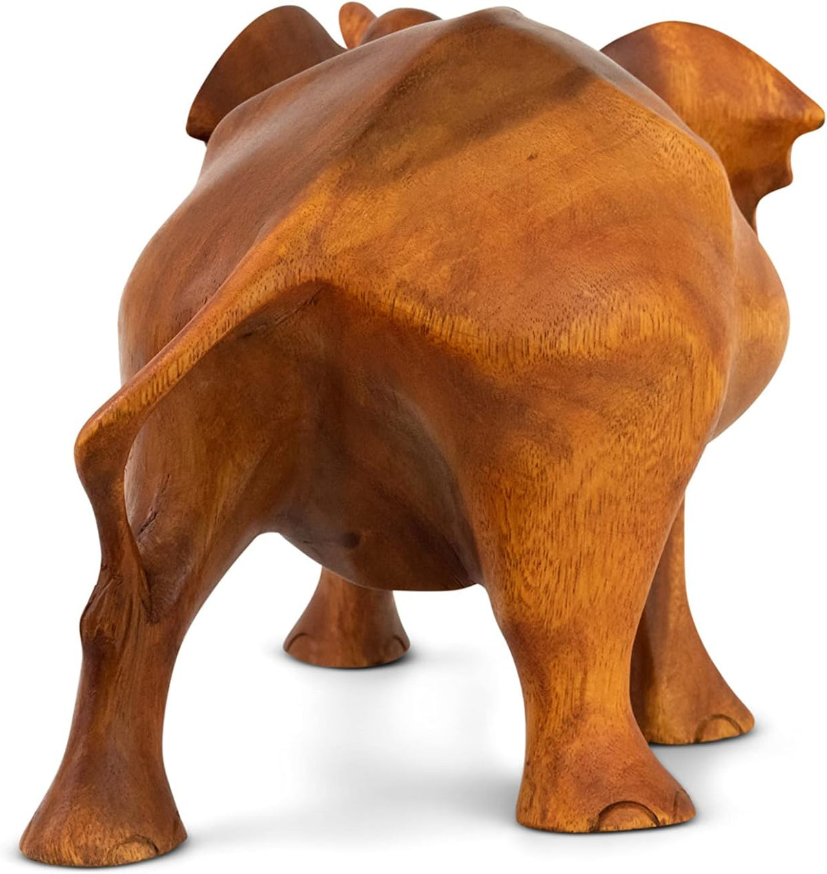 12 Large Hand Carved Wooden Elephant Statue Figurine L484