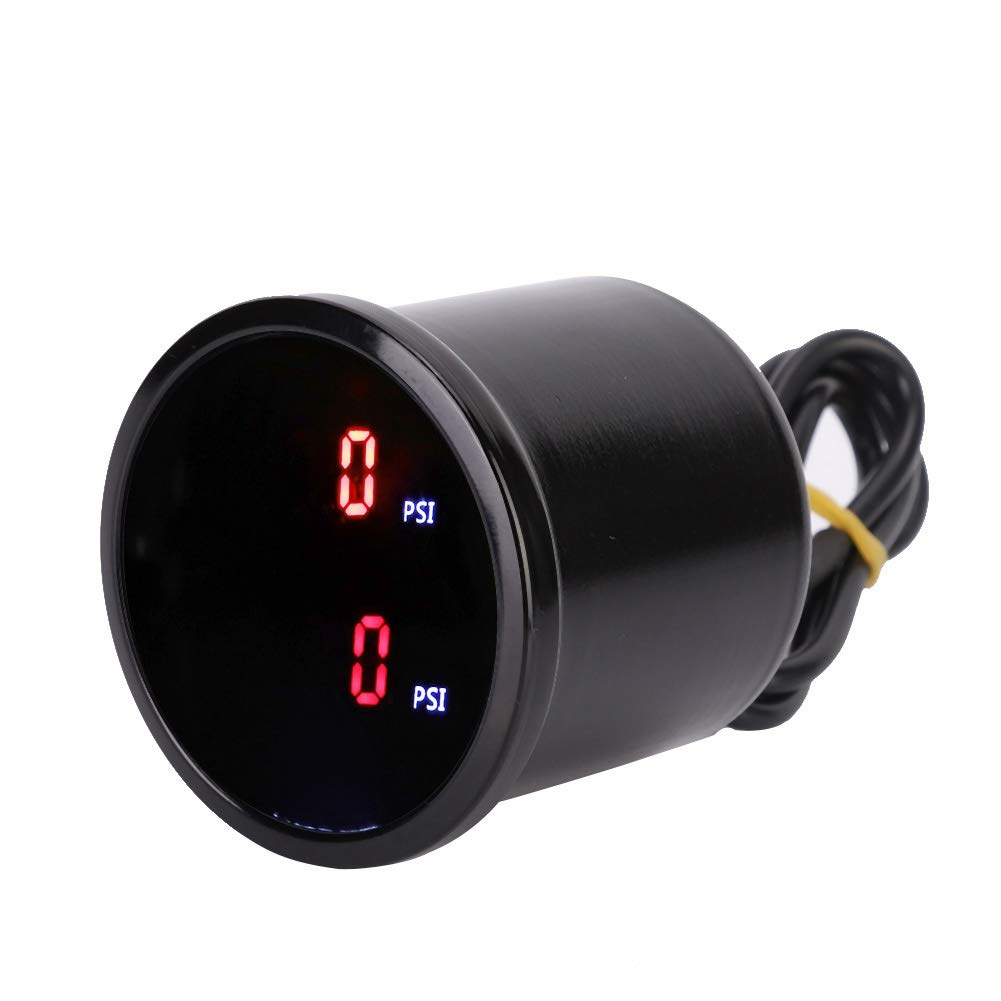 2in 52mm DC 12V Car Air Pressure Gauge LED Digital Display Sensor Kit T534