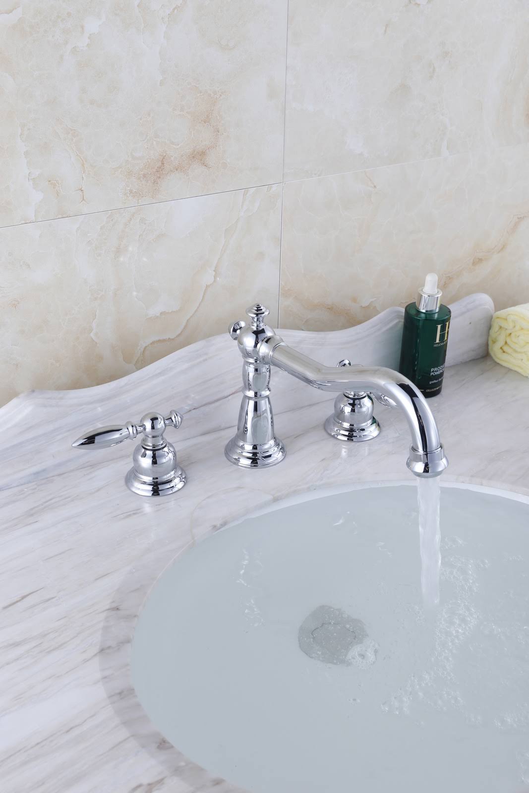 White Rectangle Undermount Sink Set T834496