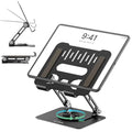 White Adjustable Aluminum Tablet Stand H2362