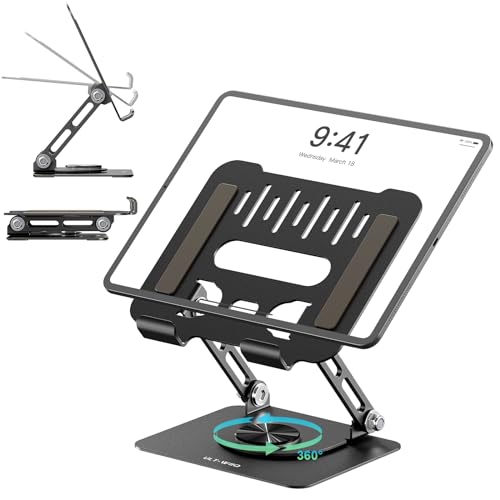 White Adjustable Aluminum Tablet Stand H2362