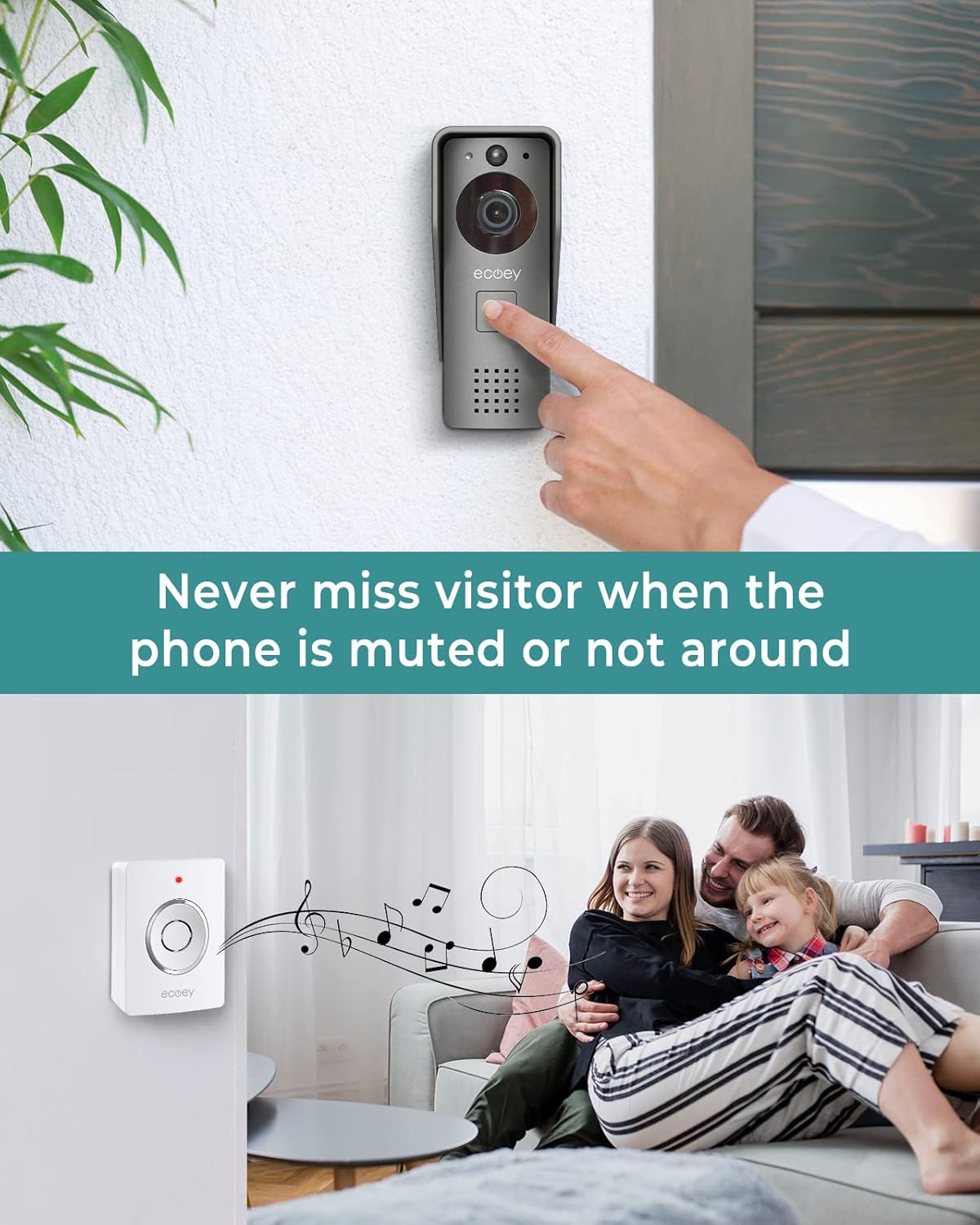 Wired Video Doorbell Camera with 1080P HD L144988