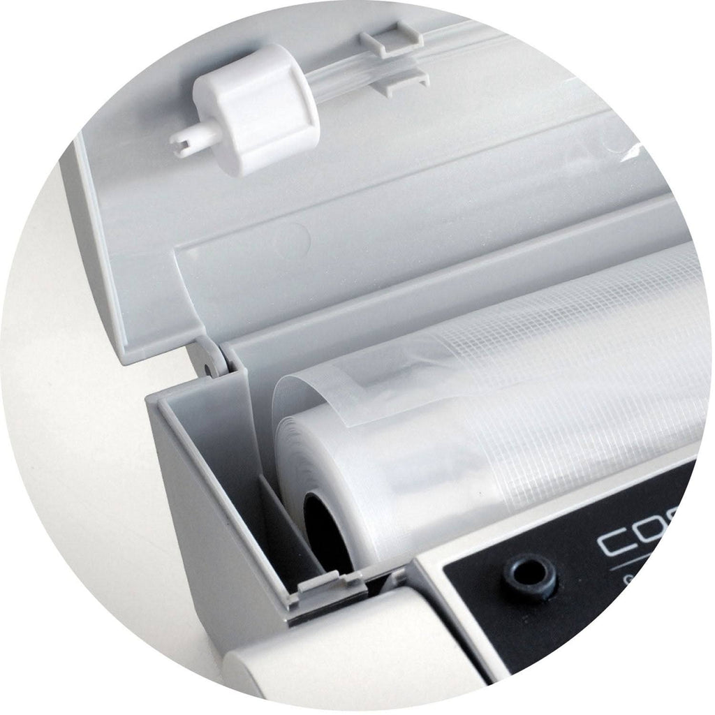 Food Vacuum Sealer with Cutter and Set of Vacuum Bags and Rolls P579199
