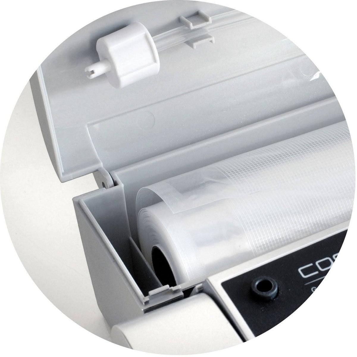 Food Vacuum Sealer with Cutter and Set of Vacuum Bags and Rolls P579199