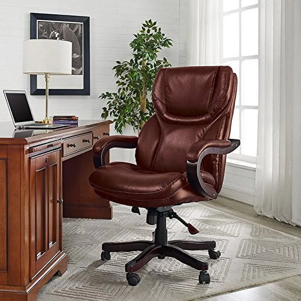 Bonded Leather Big & Tall Executive Chair, Brown B439
