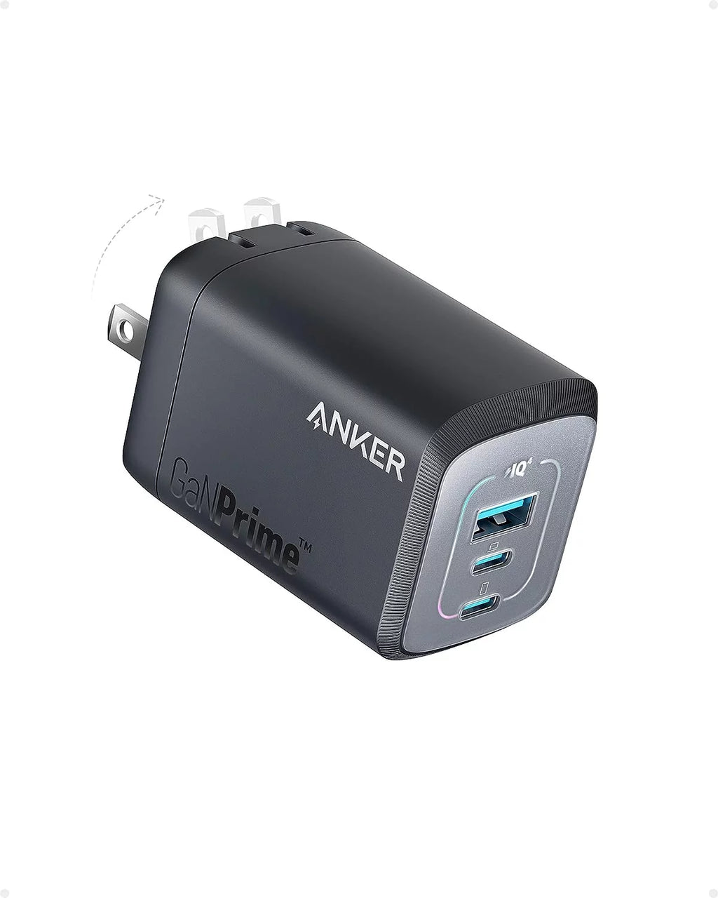 100W USB C GaN Wall Charger, 3-Port Compact Fast Charger T86118