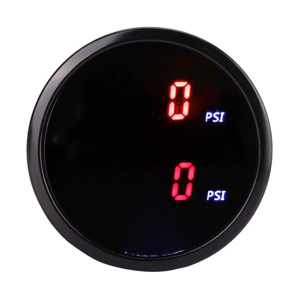 2in 52mm DC 12V Car Air Pressure Gauge LED Digital Display Sensor Kit T534