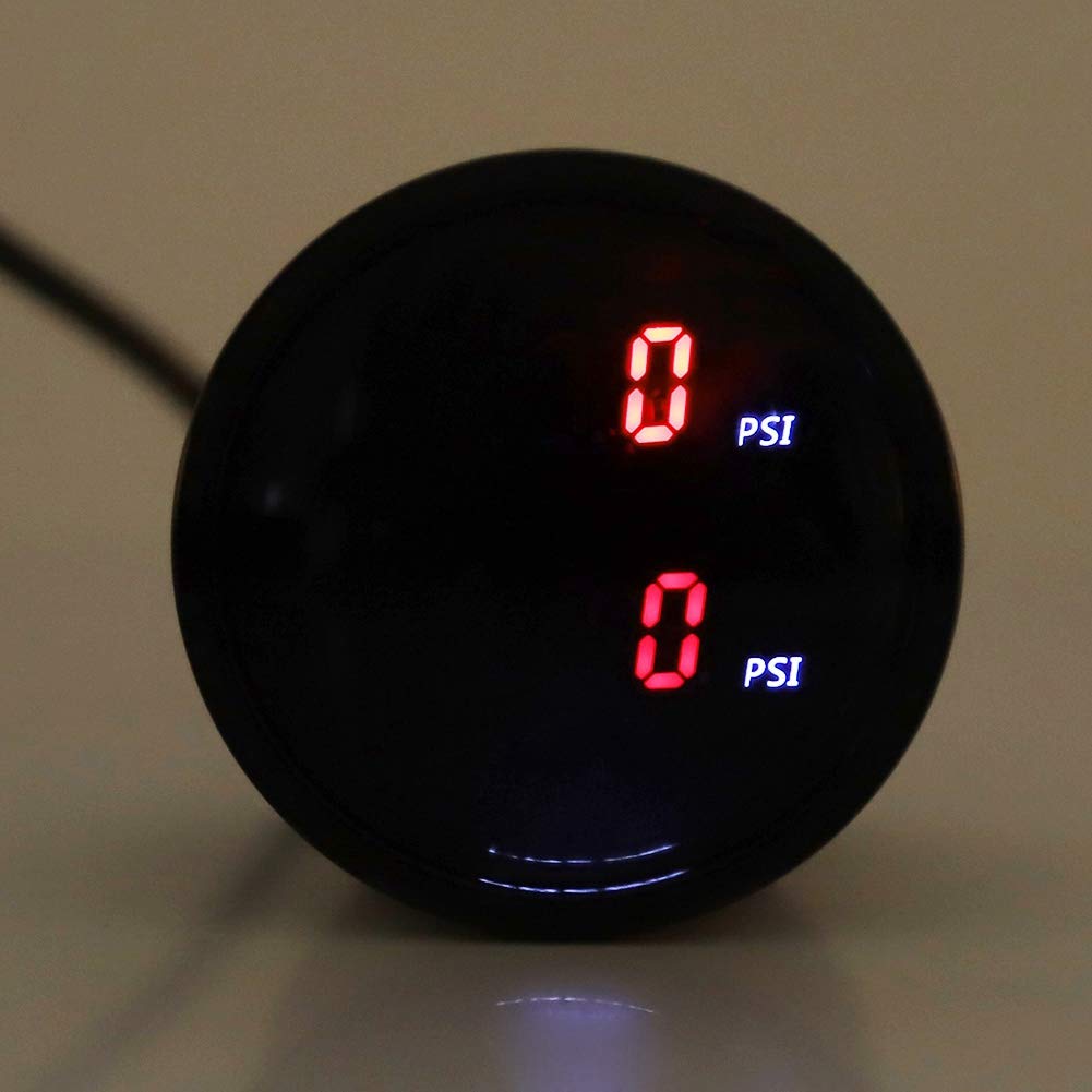 2in 52mm DC 12V Car Air Pressure Gauge LED Digital Display Sensor Kit T534