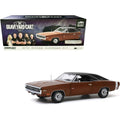 1970 Dodge Charger R/T Dark Burnt Orange Metallic with Black Top 1/18 Diecast Model Car U7350