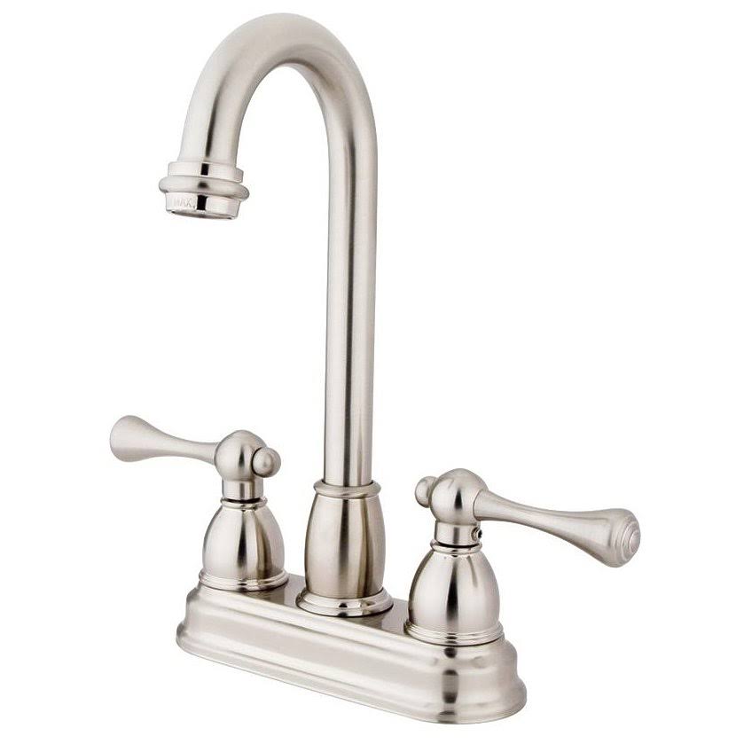 Satin Nickel Centerset Bar Faucet N77837