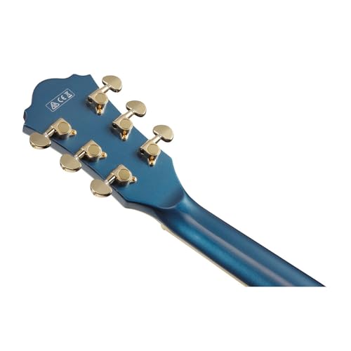 Prussian Blue Metallic Semi-hollow Electric Guitar Z54706