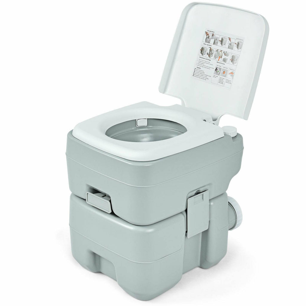 5.3 Gallon 20L Portable Potty Commode D249787