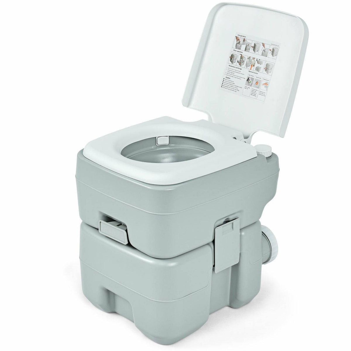 5.3 Gallon 20L Portable Potty Commode D249787