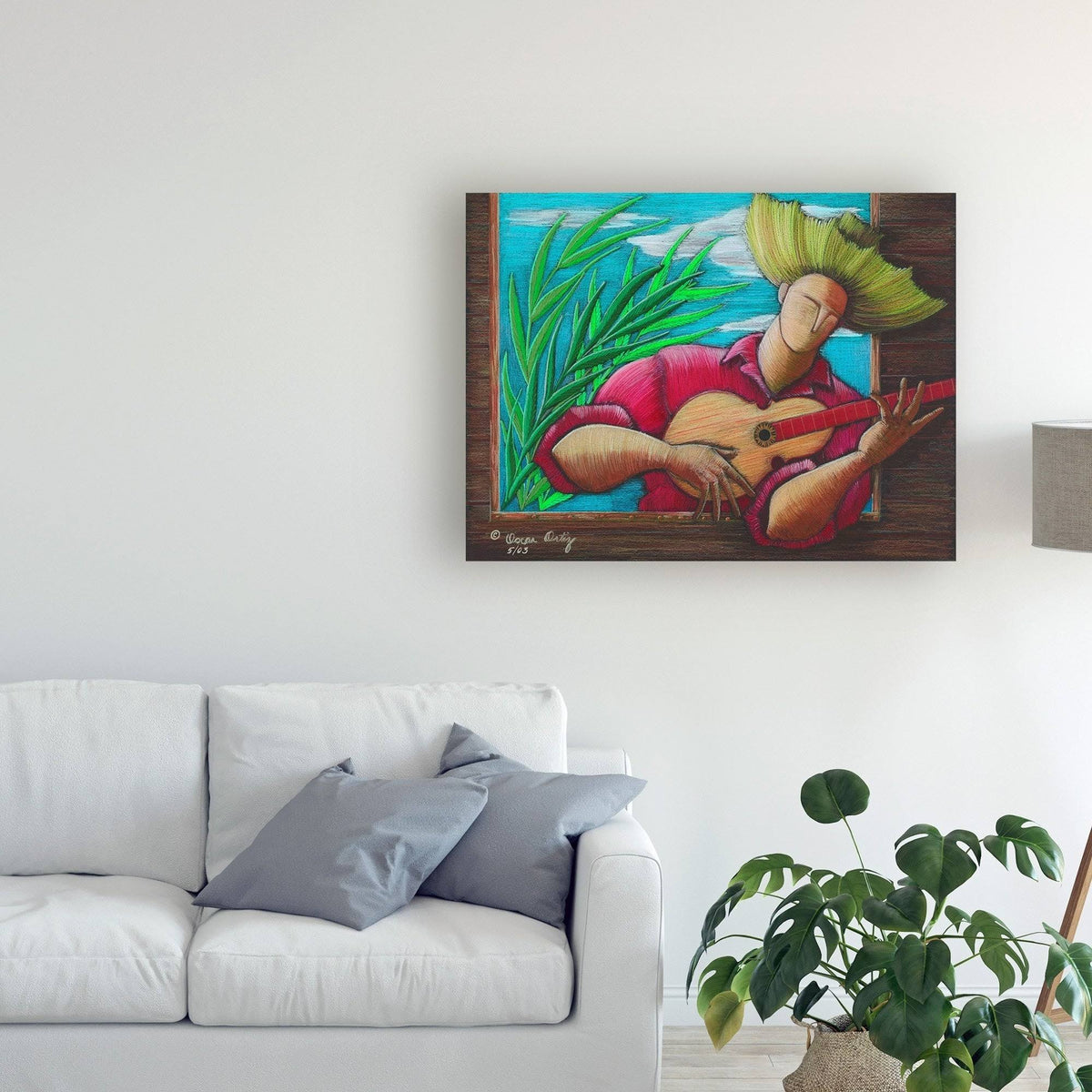 Musicians Guitar 1 18x24 W8109