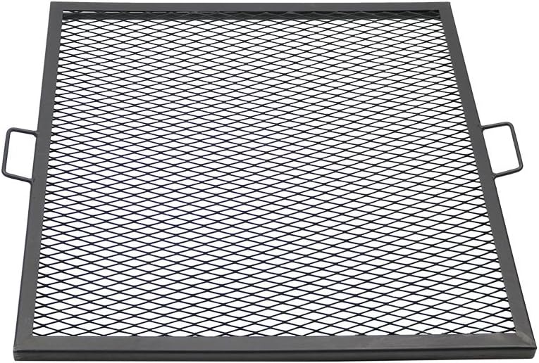 30 Inch Square Metal Fire Pit Cooking Grill Grate R51565