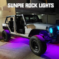 6 Pods RGBW LED Rock Lights with Remote Control Pack of 2 E3260