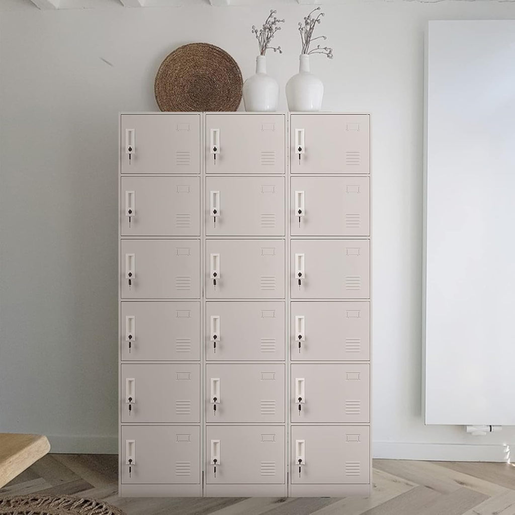 5 Door Light Gray Metal Locker Cabinet Y827