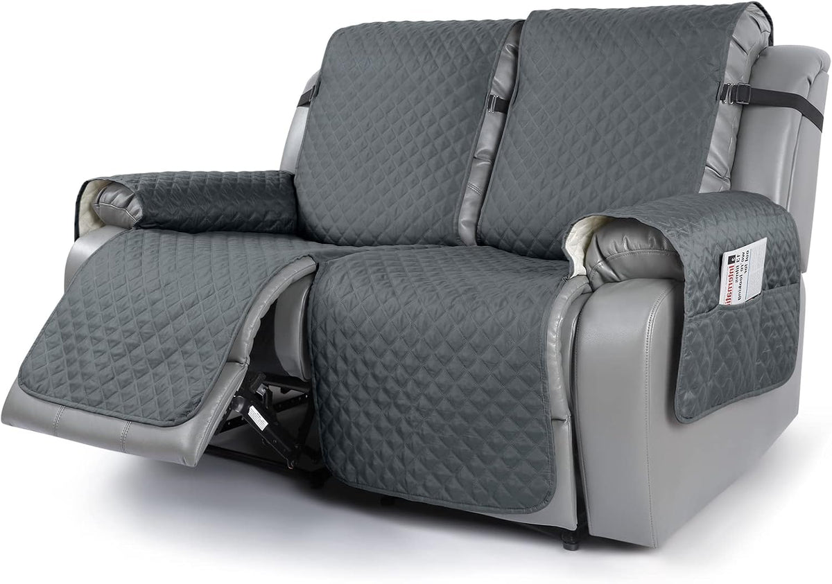 Light Gray 3 Seat Recliner Sofa Cover D4241